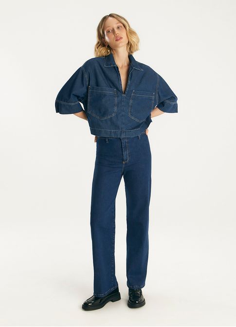 Calca jeans a new reta jeans