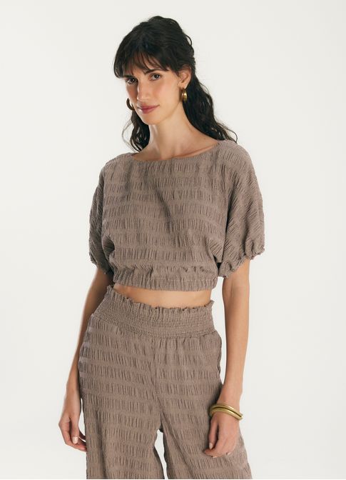 T shirt mini vichy lastex