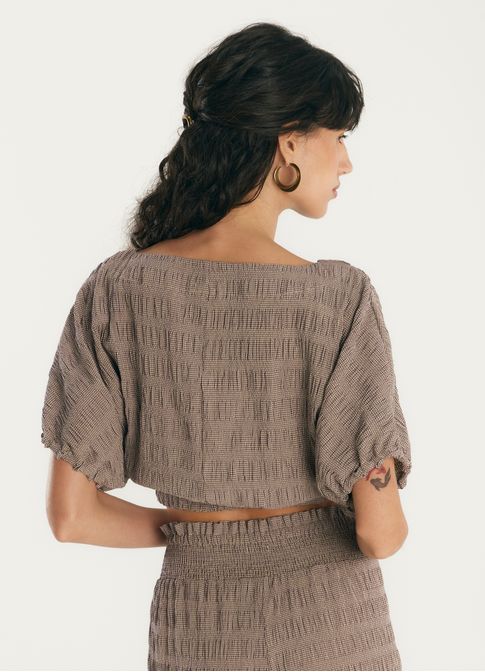 T shirt mini vichy lastex