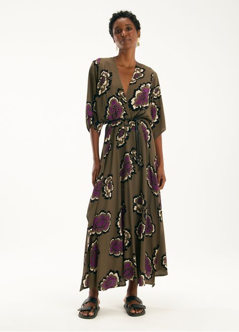 Vestido crepe est carmem