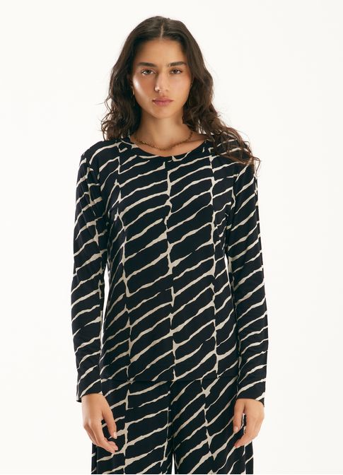 Blusa manga longa corrosao salida