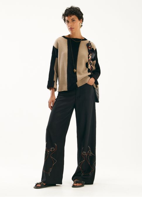 Pull listrado tricot