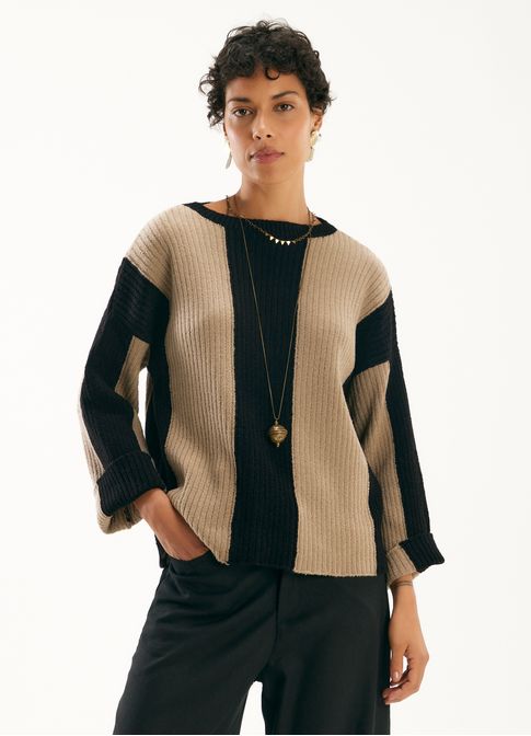 Pull listrado tricot