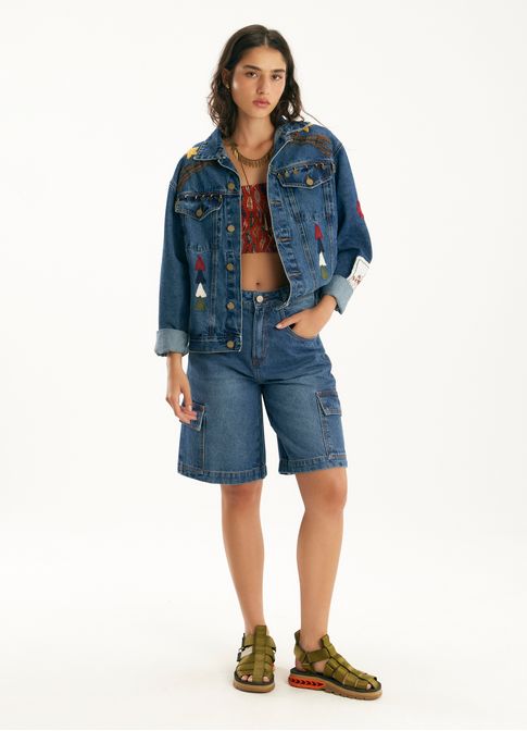 Bermuda jeans cargo jeans