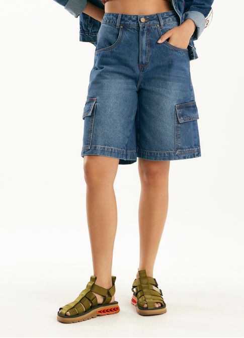 Bermuda jeans cargo jeans