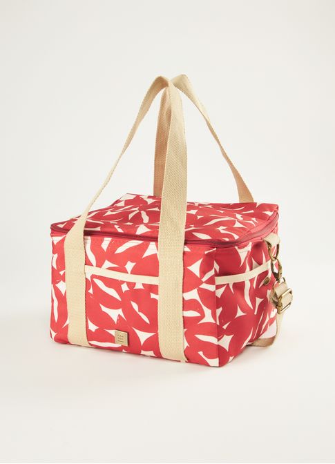 Cooler bag canvas estampada bisous