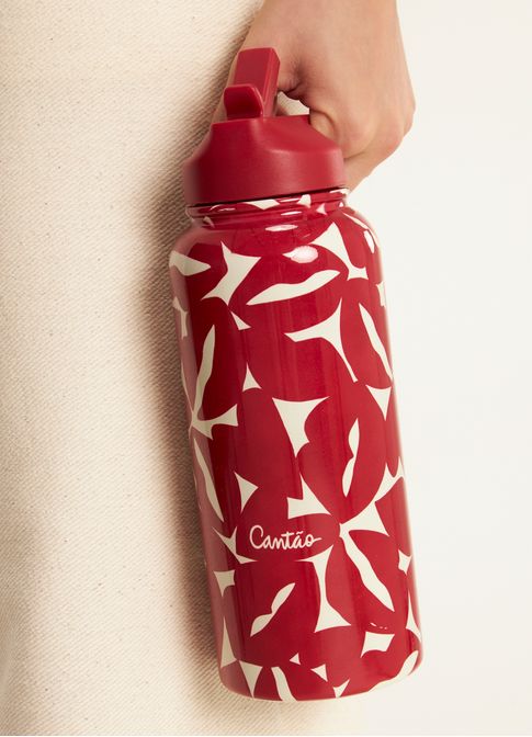 Garrafa térmica estampada bisous 1 litro