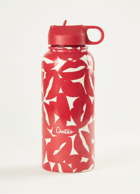 Garrafa térmica estampada bisous 1 litro