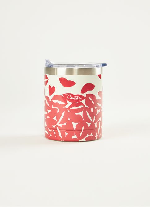 Copo térmico estampado bisous 355 ml