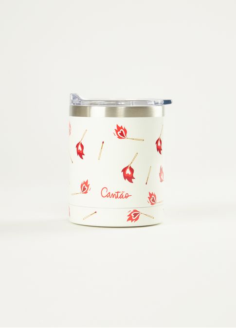 Copo térmico estampado fósforos 355 ml