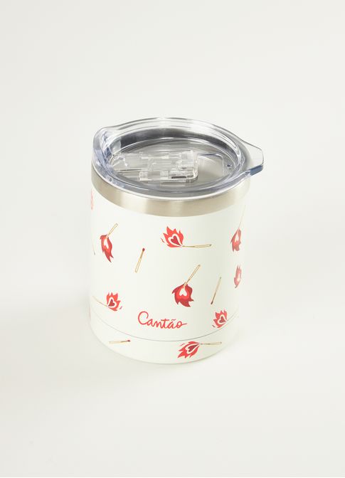 Copo térmico estampado fósforos 355 ml