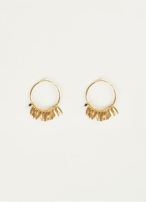 Argola metal folhas