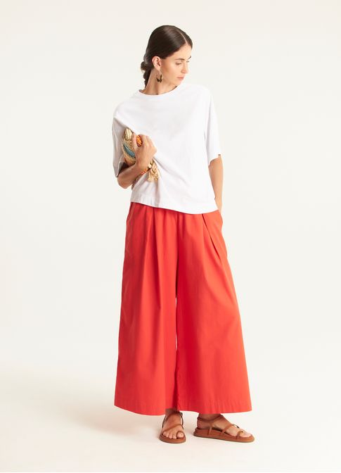 Blusa básica algodão maxi branco