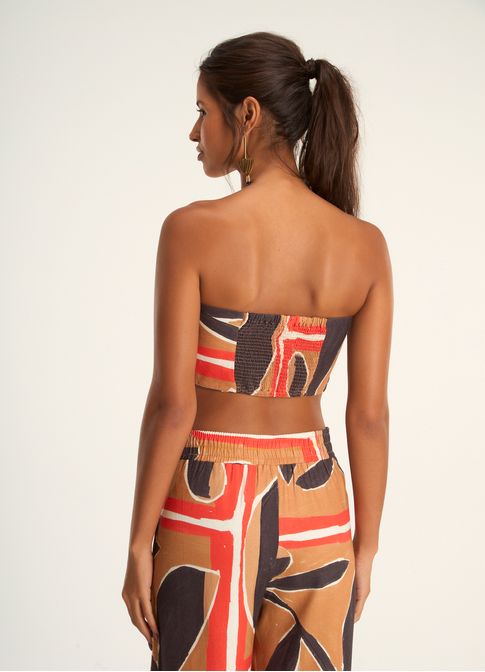 Top estampado efêmera