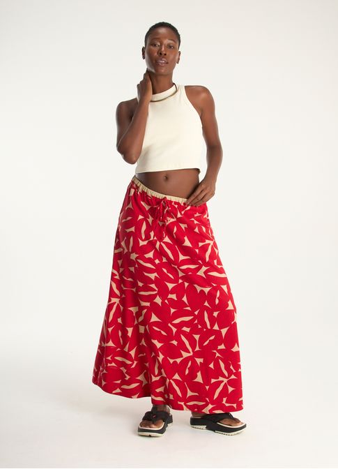 Saia estampada bisous