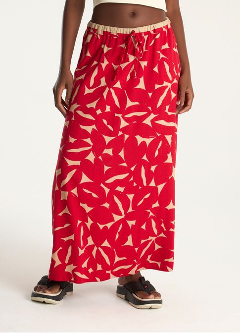 Saia estampada bisous