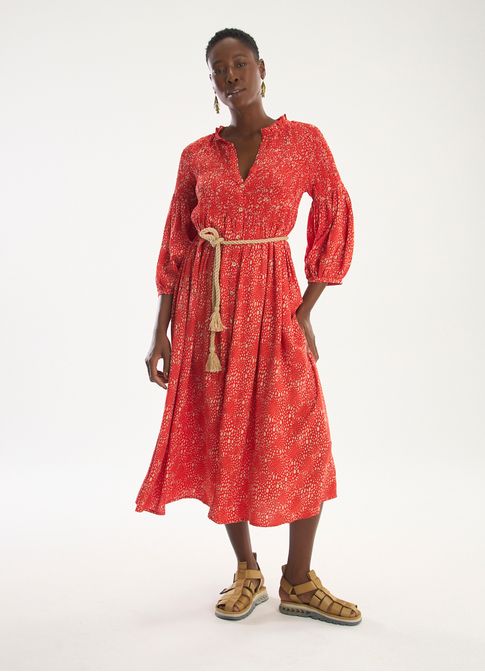Vestido estampado chuvisco