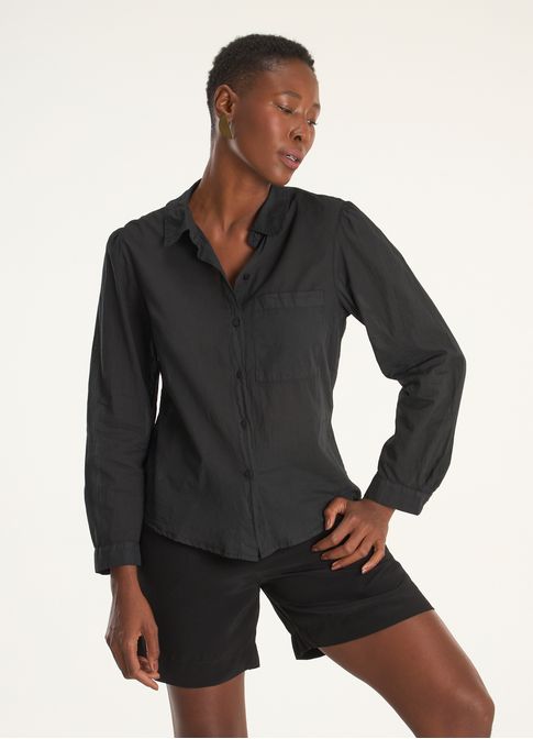 Camisa voil classic preto