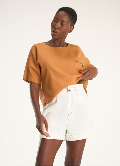 Bermuda sarja pespontos off white