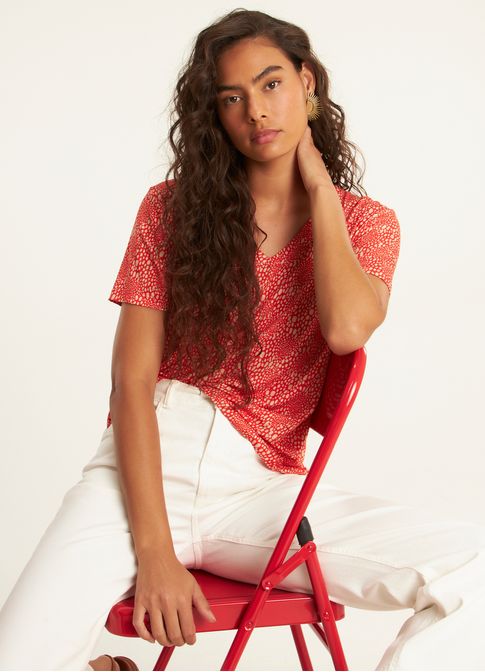 Blusa digital estampado chuvisco