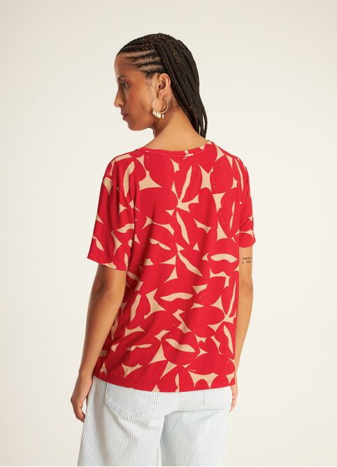 Blusa digital estampada bisous