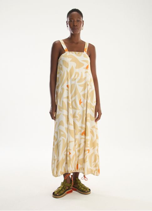 Vestido alça estampado ritma