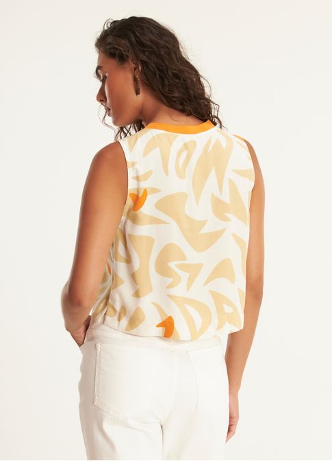 Blusa golinha estampada ritma