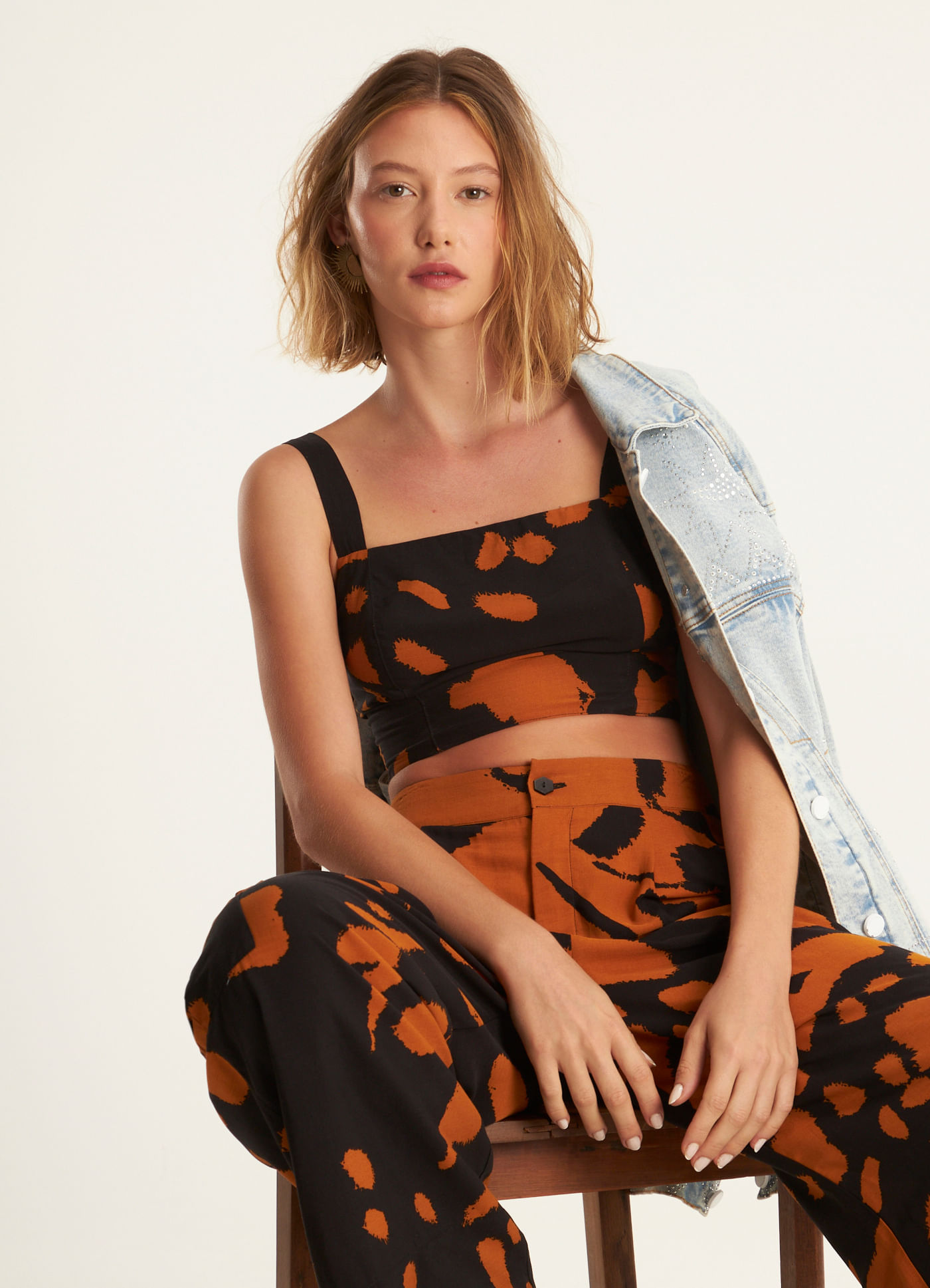 Top estampado panapanás