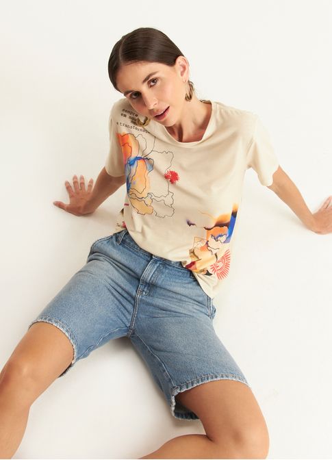 Blusa digital estampada volcano