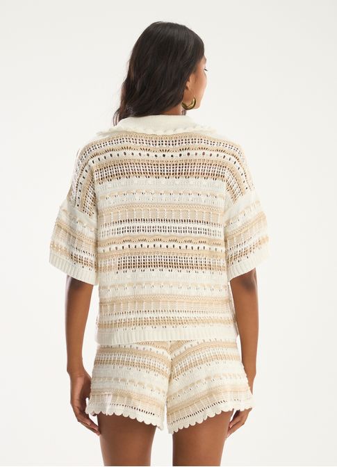 Blusa polo tramas tricot lab