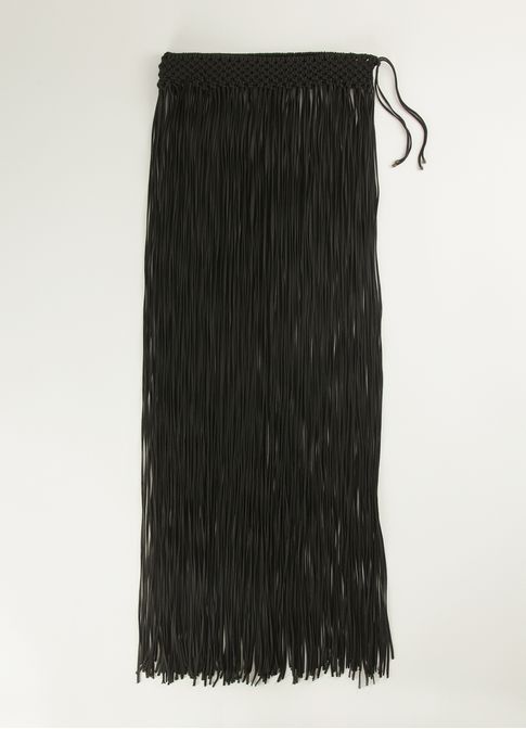 Cinto maxi franjas preto
