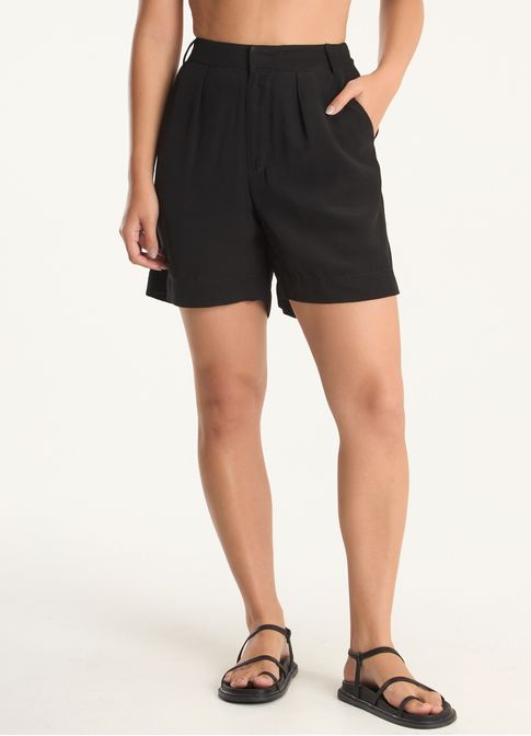 Bermuda alfaiataria viscose lunar preto
