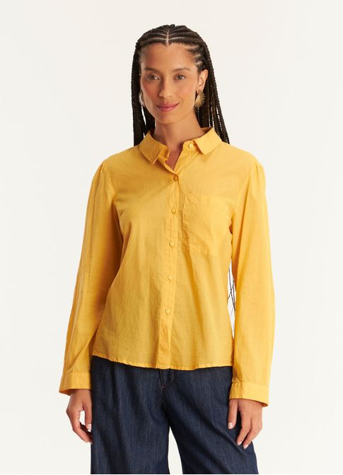 Camisa voil classic amarelo