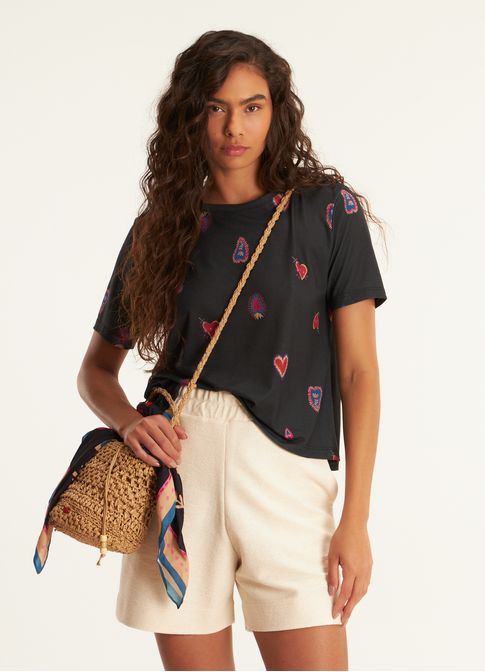 Blusa digital estampada ternura