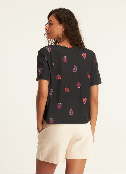 Blusa digital estampada ternura