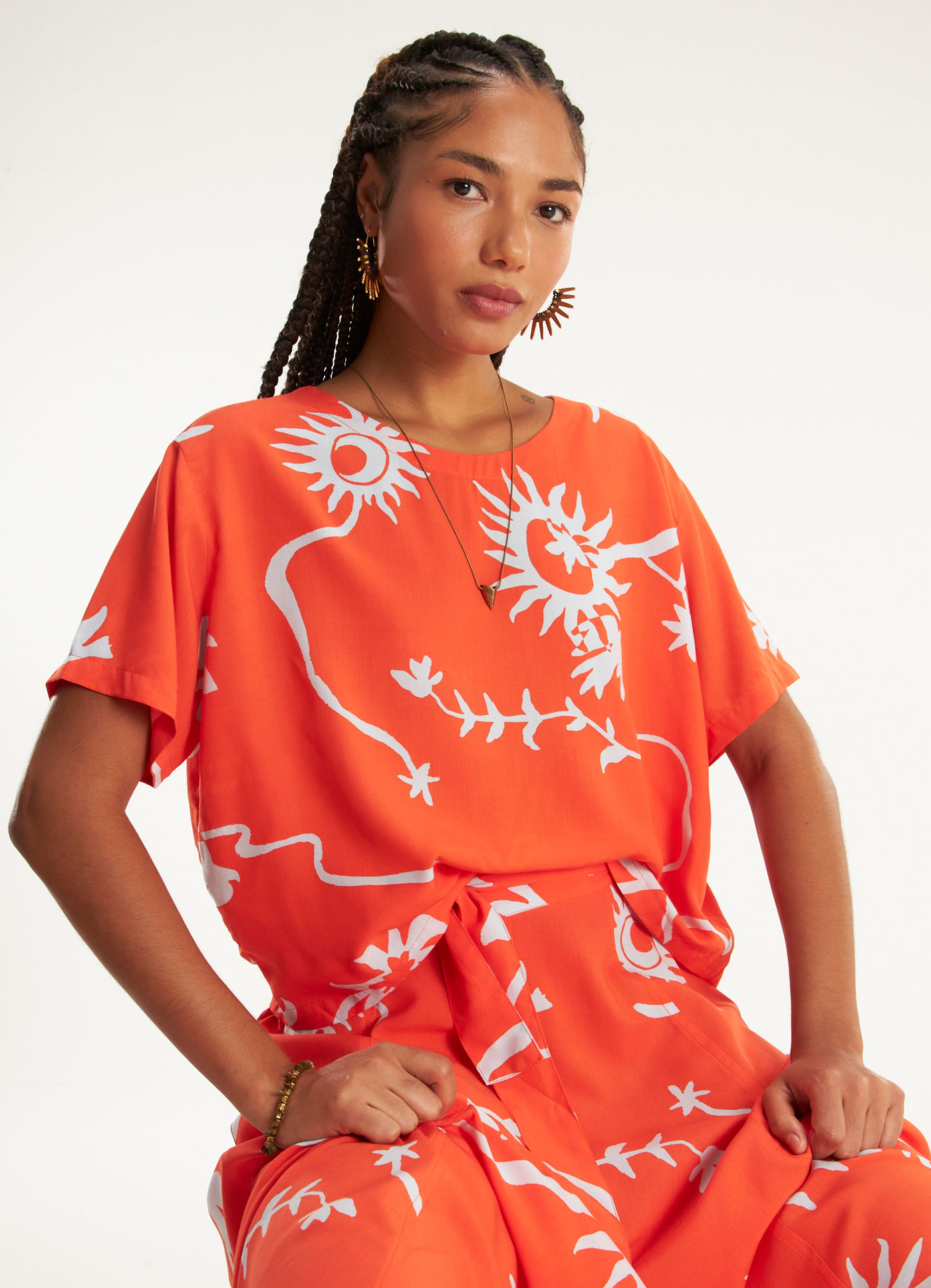 Blusa manga est agave