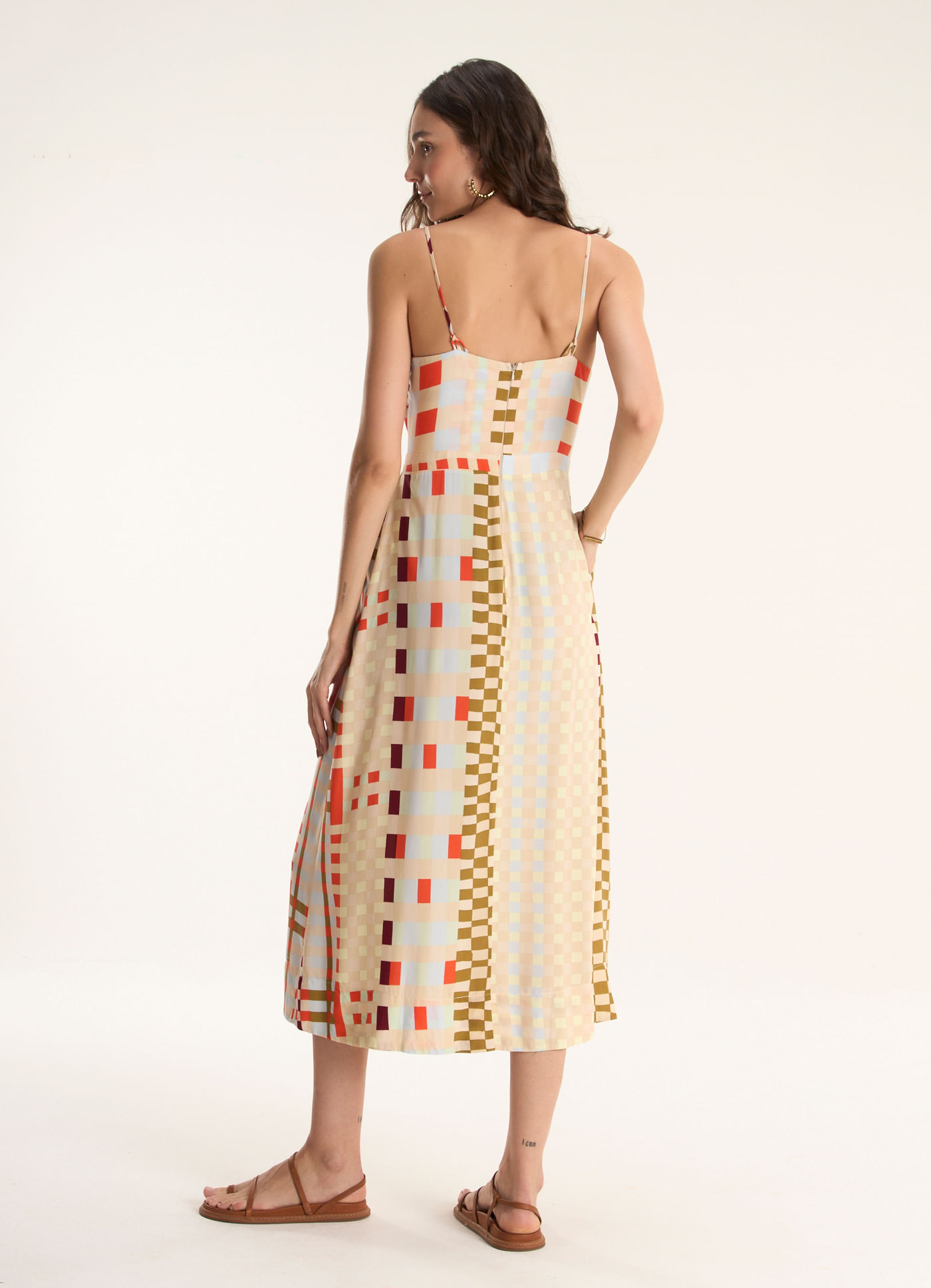 Vestido est xadrez amani