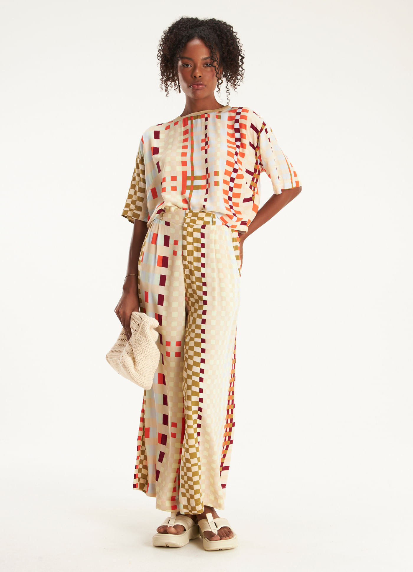 Blusa est xadrez amani