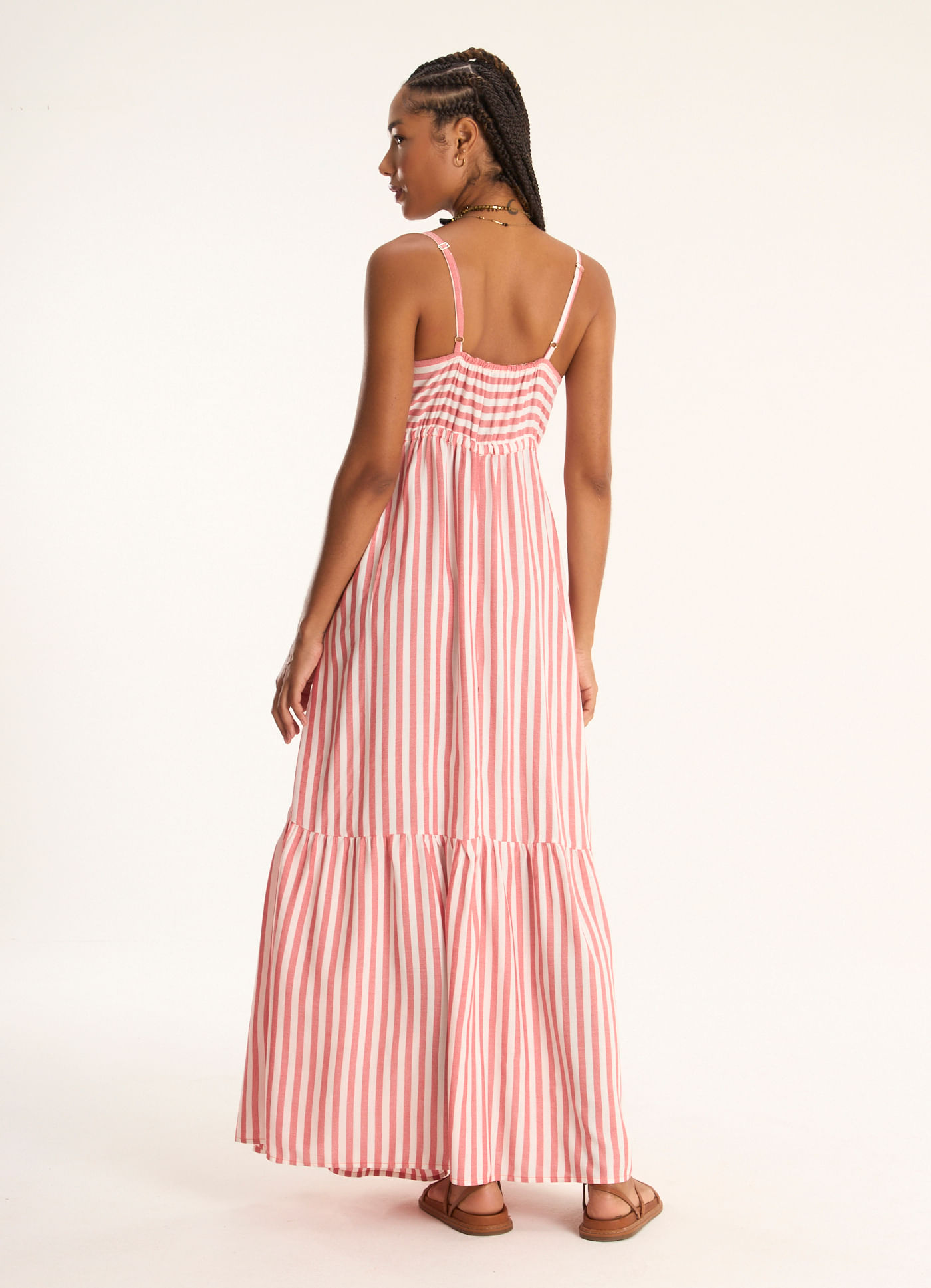Vestido alcinha listra classic