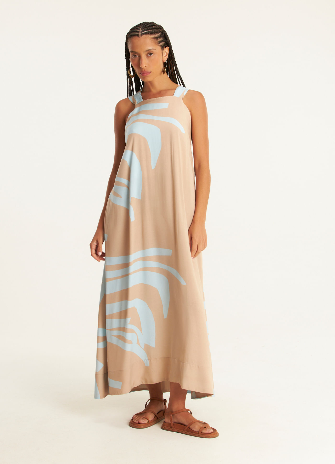 Vestido estampado cadência