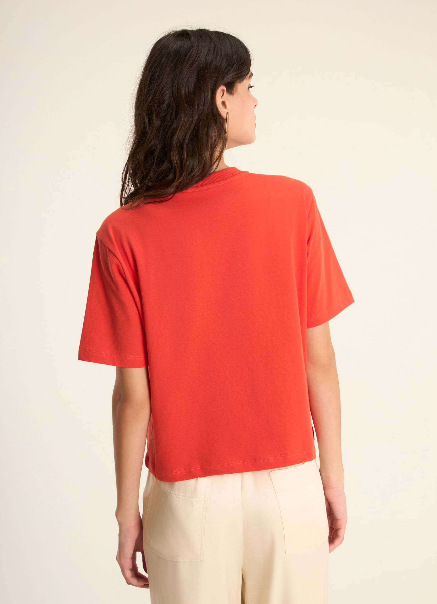 T shirt box bordada allez vermelho