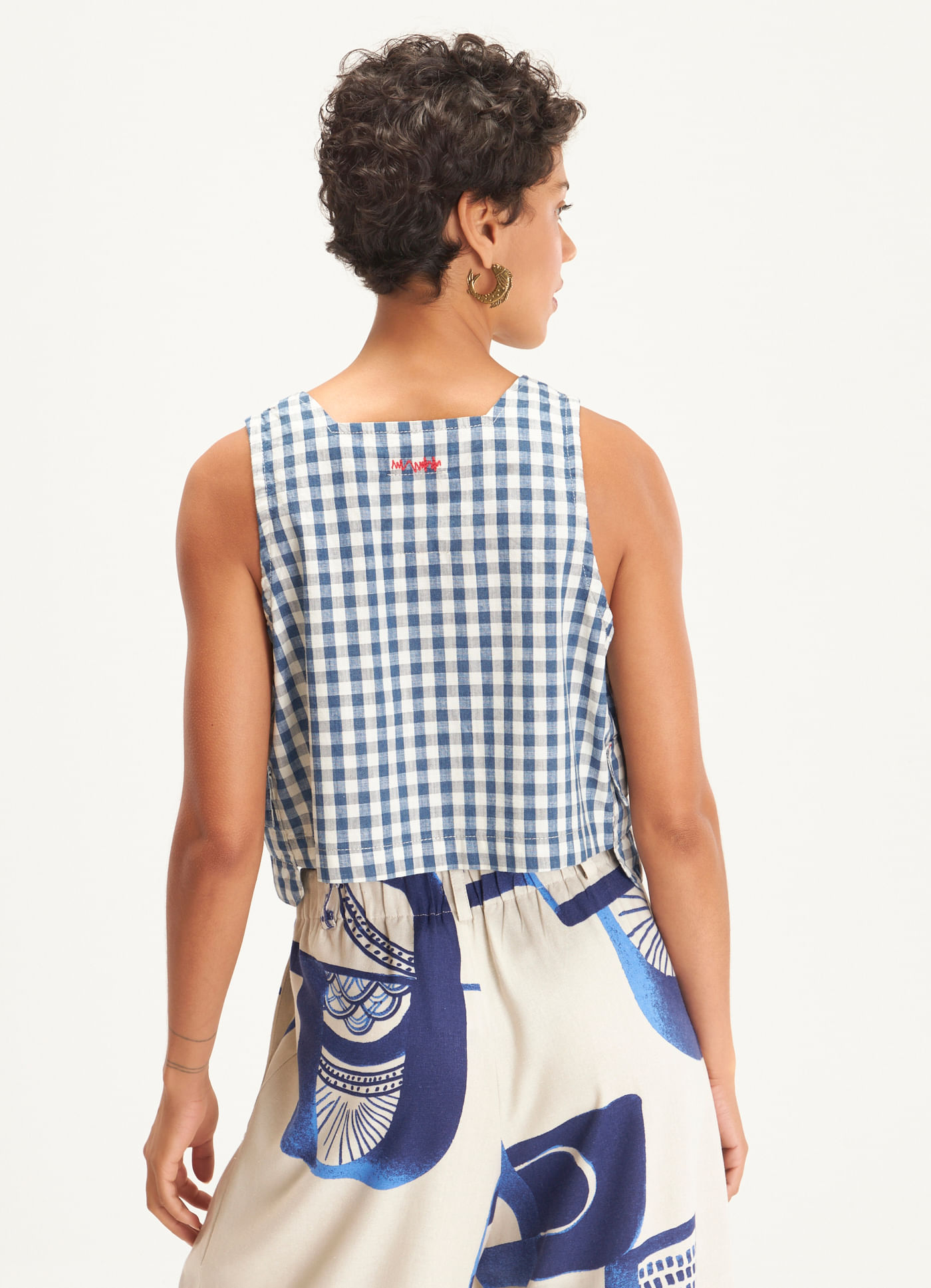 Regata shell jeans vichy