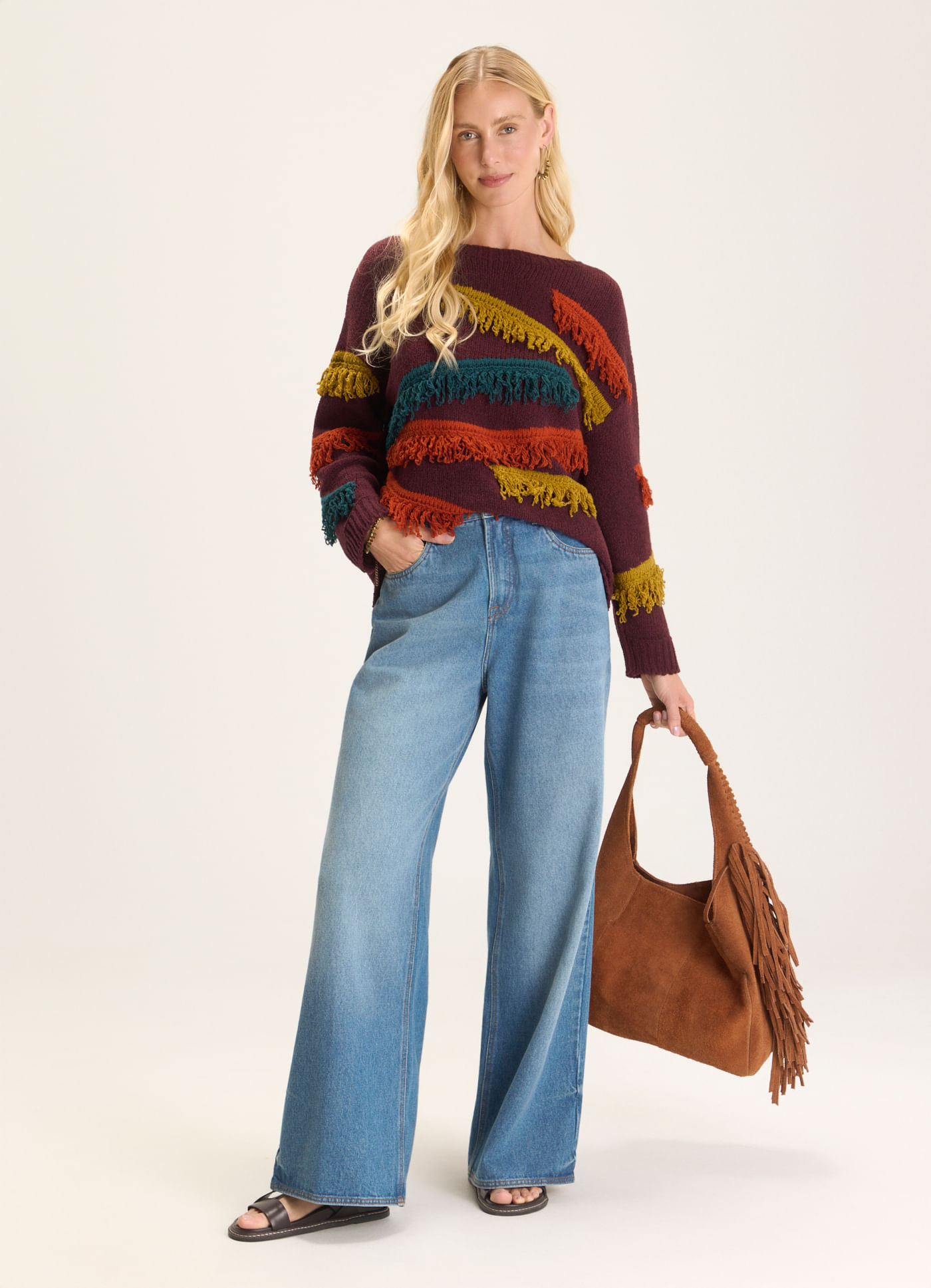 Calça wide leg originals jeans