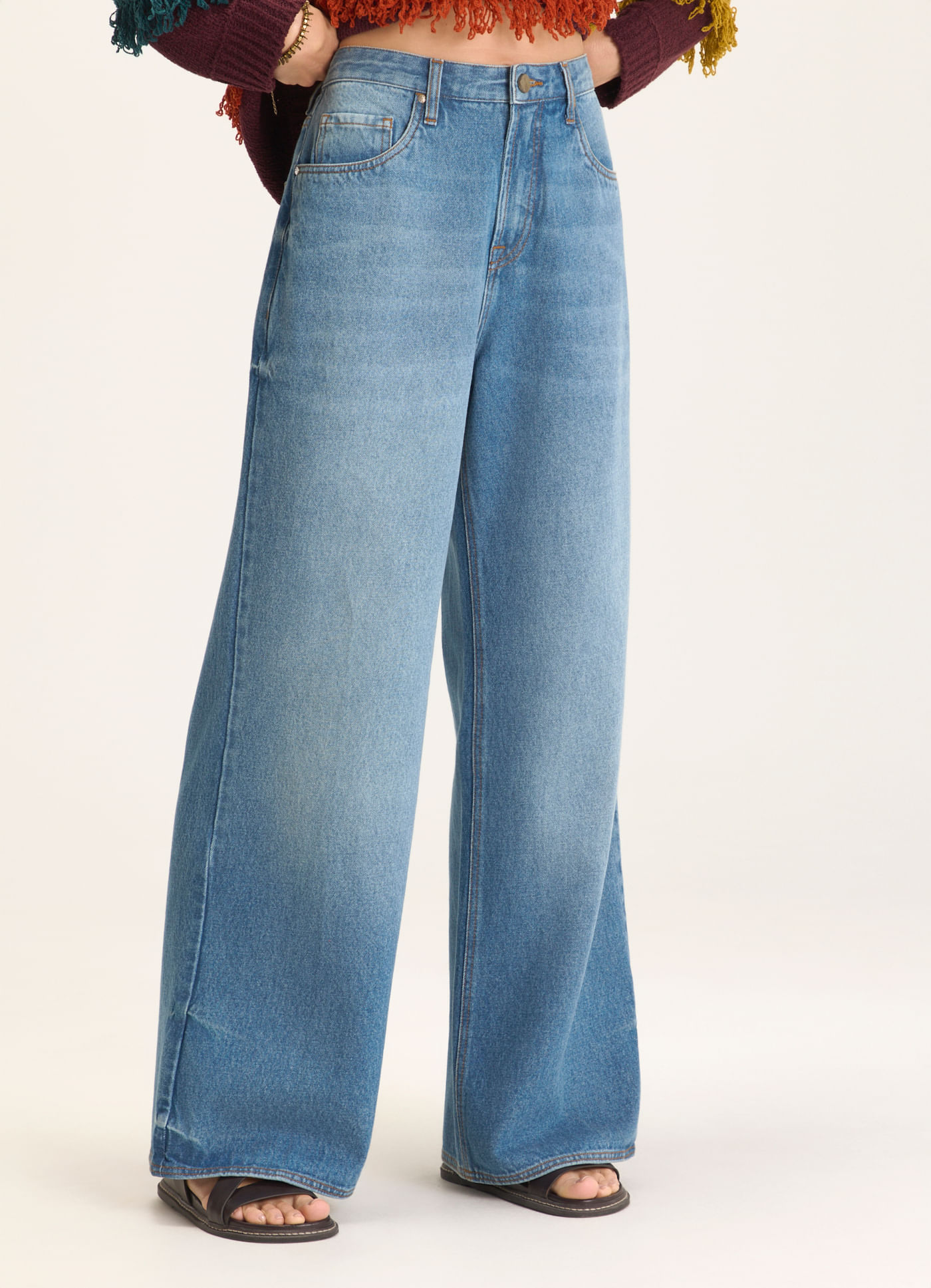 Calça wide leg originals jeans