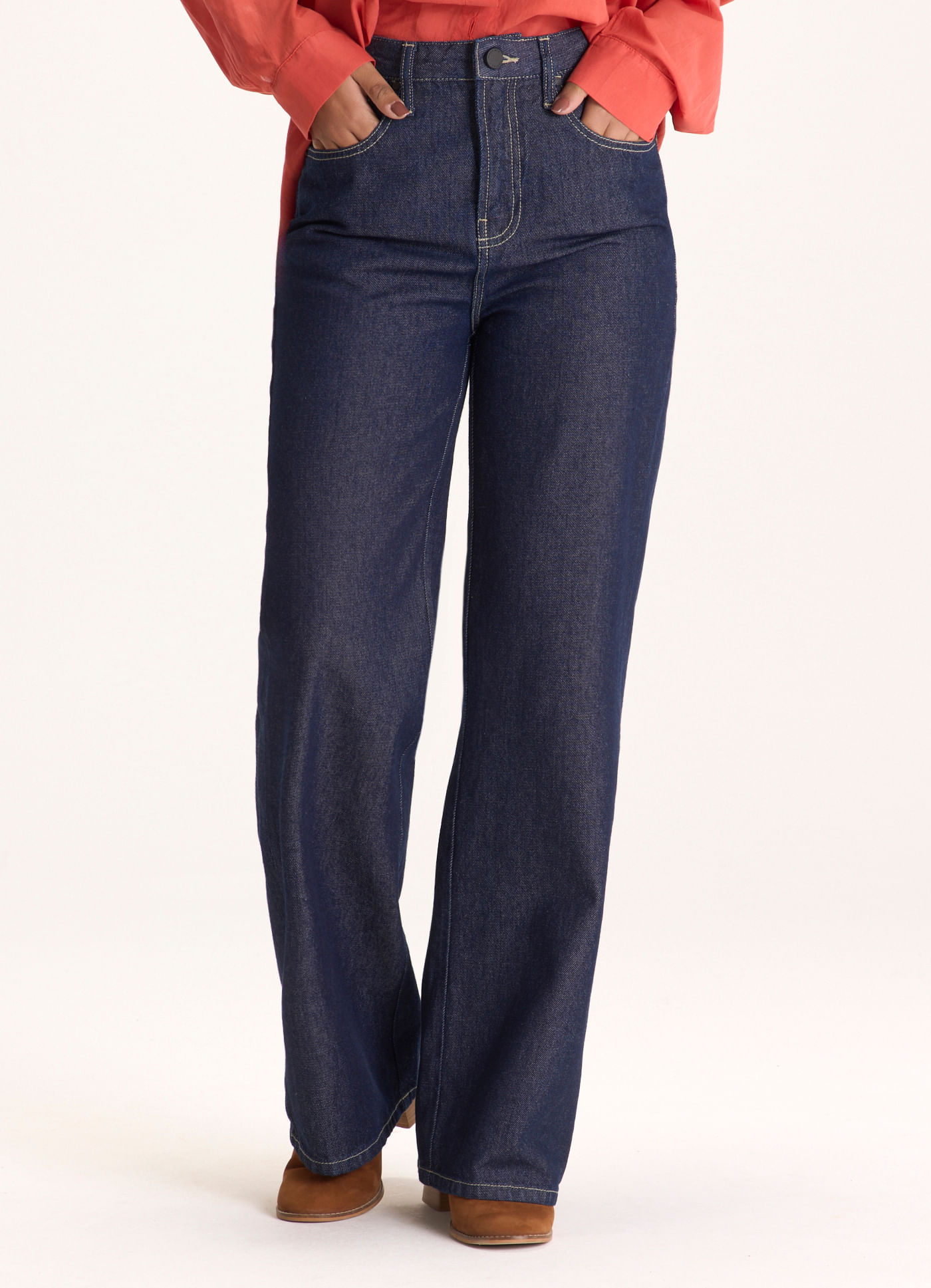 Calça super reta jeans