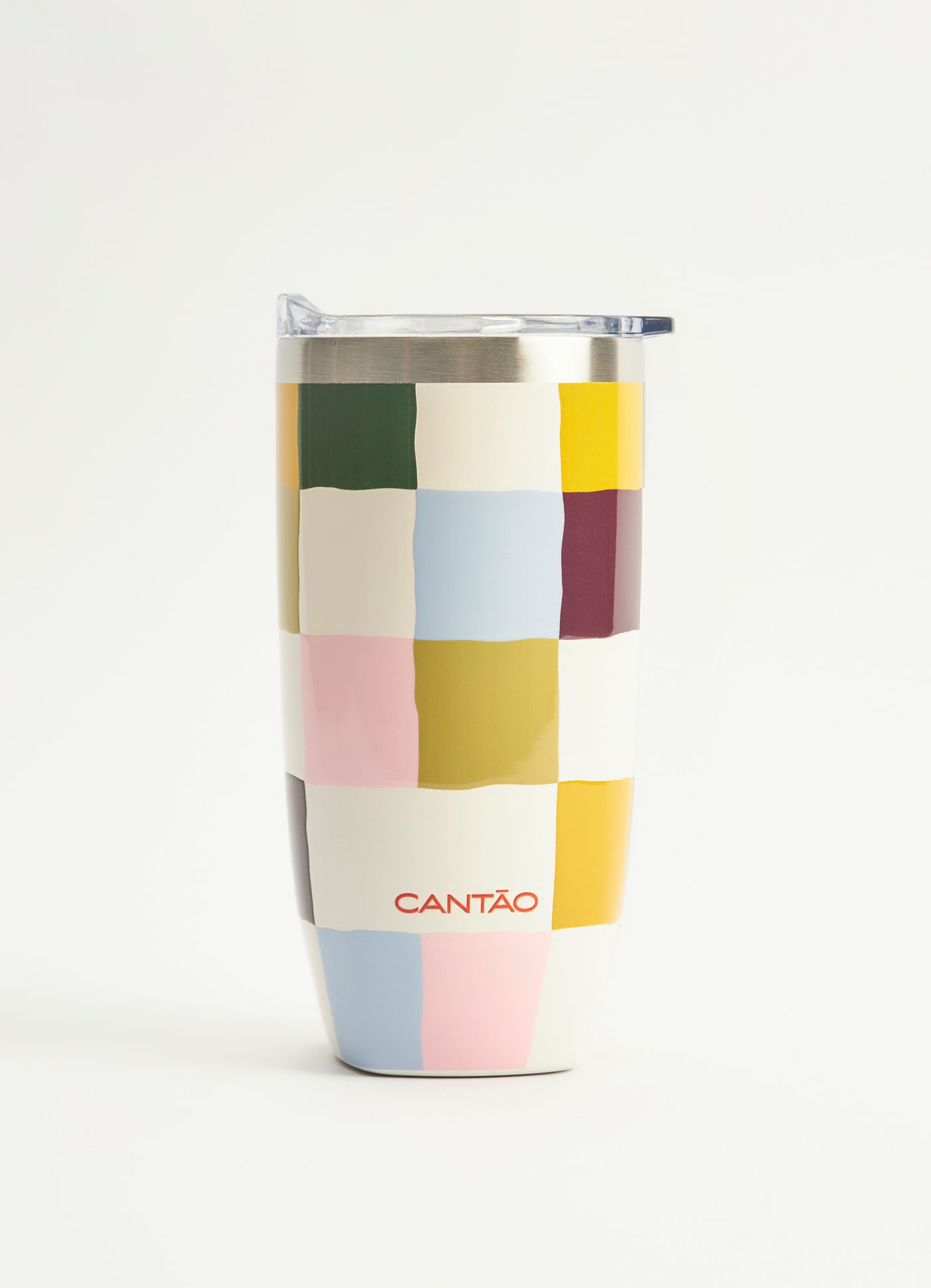 Copo térmico estampada pixelada