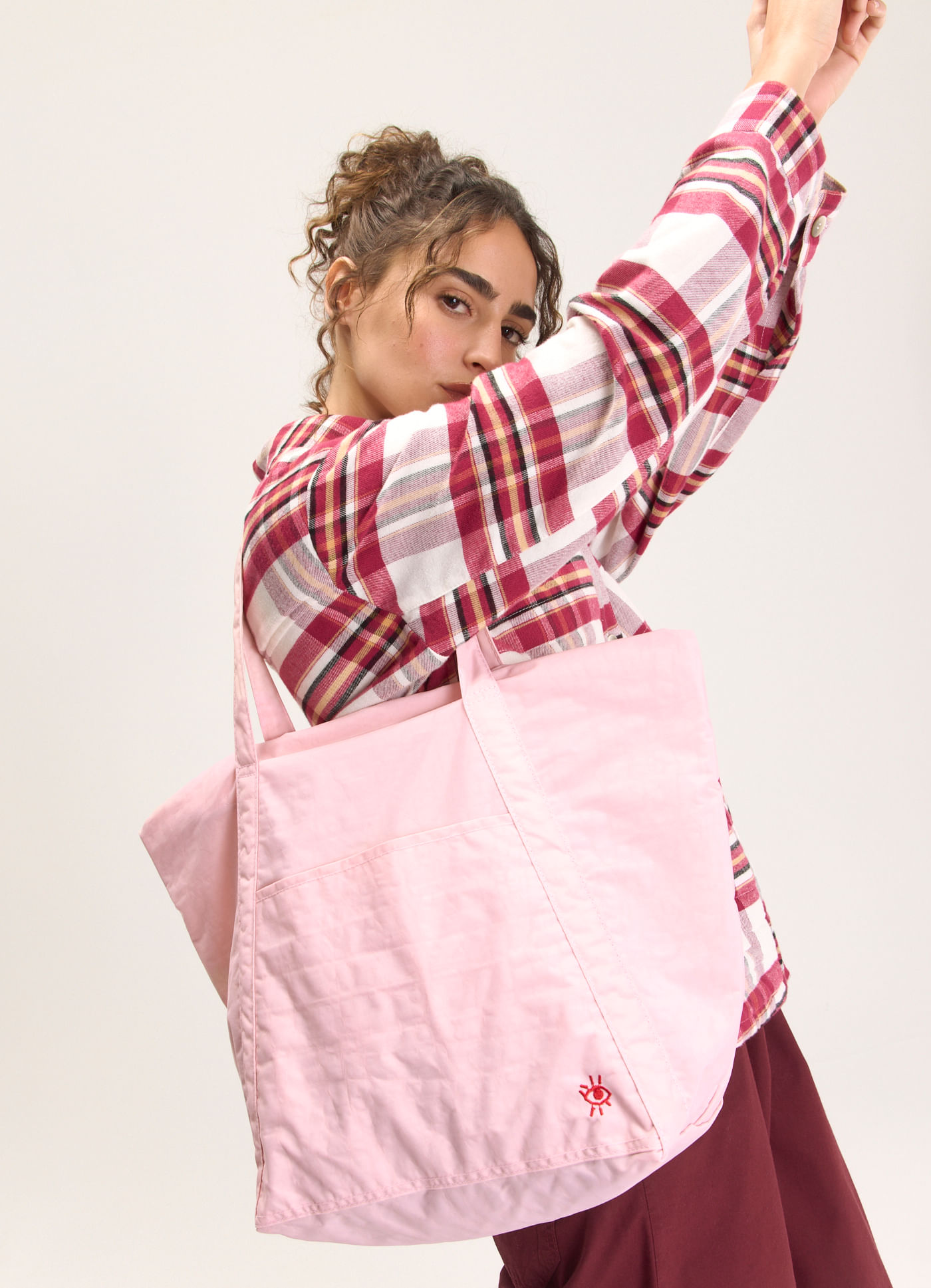 Super nylon bag rosa