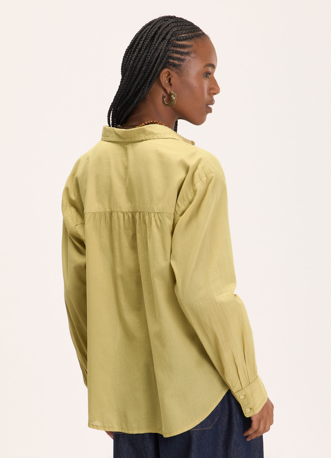 Camisa voil classic caqui