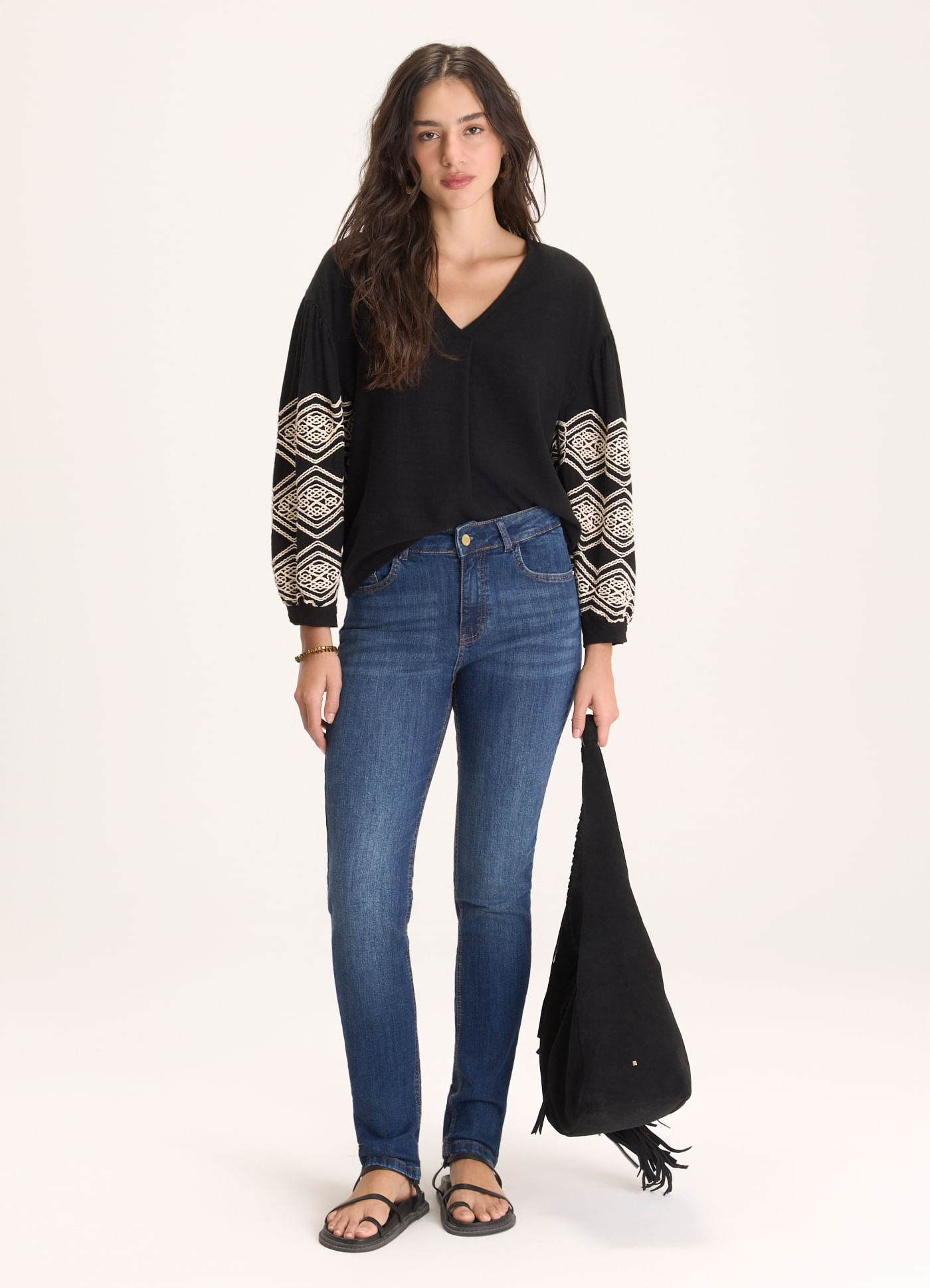 Calça jeans skinny cantão 1967 jeans