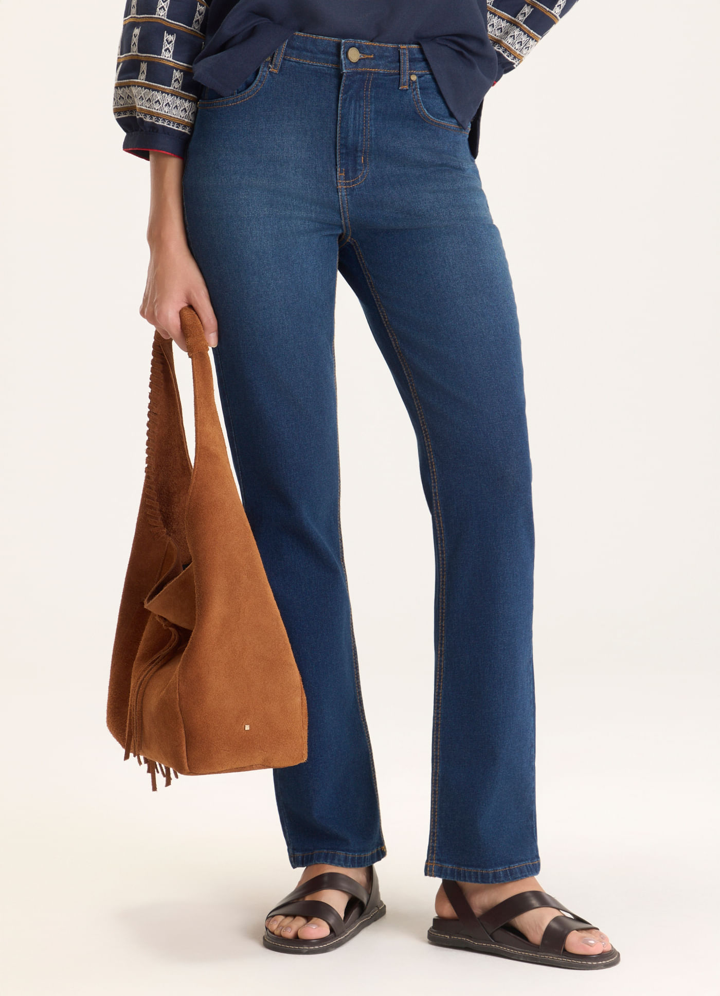 Calça reta fit comfy cantão 1967 jeans